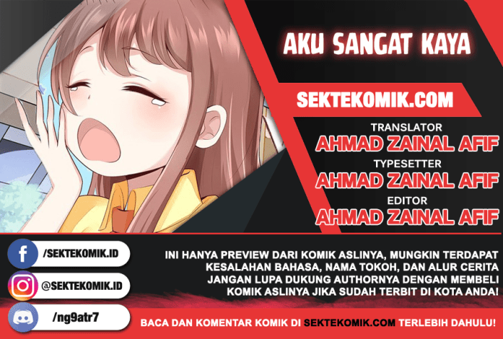 Me! Super rich! Chapter 23 Bahasa Indonesia